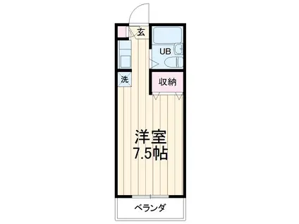 アーバニーハイム柴崎(1K/3階)の間取り写真