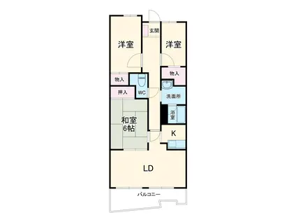 RMⅡ高崎(3LDK/7階)の間取り写真