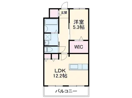 SORTE(1LDK/2階)の間取り写真