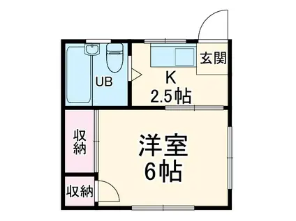 メゾンドケイ東林間(1K)の間取り写真