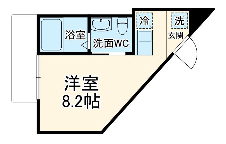 ラ・カンパネラ中央林間(ワンルーム/2階)の間取り写真