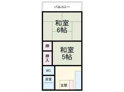 美津乃マンション(2K/4階)の間取り写真
