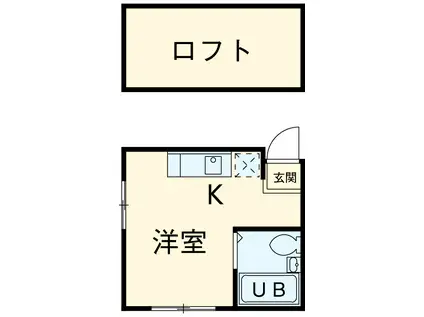 プレシャス北小岩(ワンルーム/2階)の間取り写真