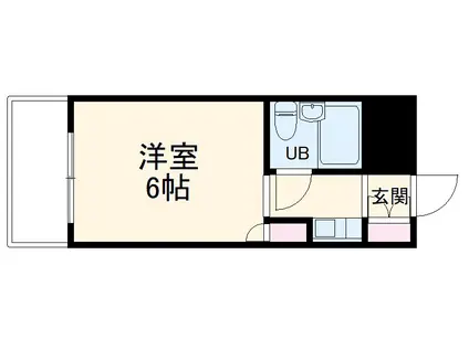 マンション森の仲間(1K/3階)の間取り写真