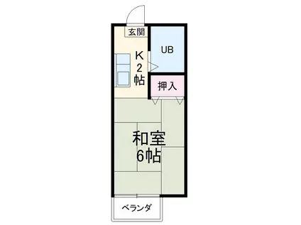 コーポラス須藤(1K/1階)の間取り写真