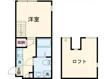 ハーモニーテラス南小岩Ⅱ(ワンルーム/1階)の間取り写真