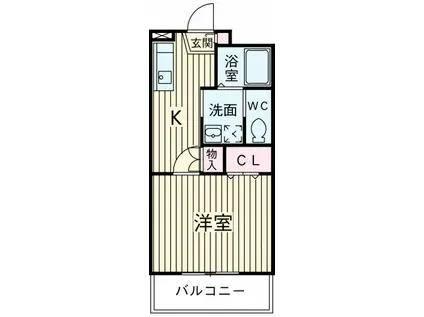 AZAY-LE-RIDEAU(1K/3階)の間取り写真