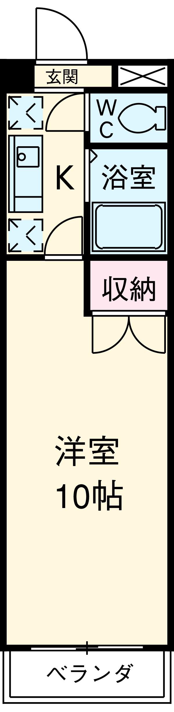 GRANDY太閤(1K/4階)の間取り写真