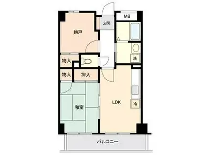 サンコート柳橋(1SLDK/3階)の間取り写真