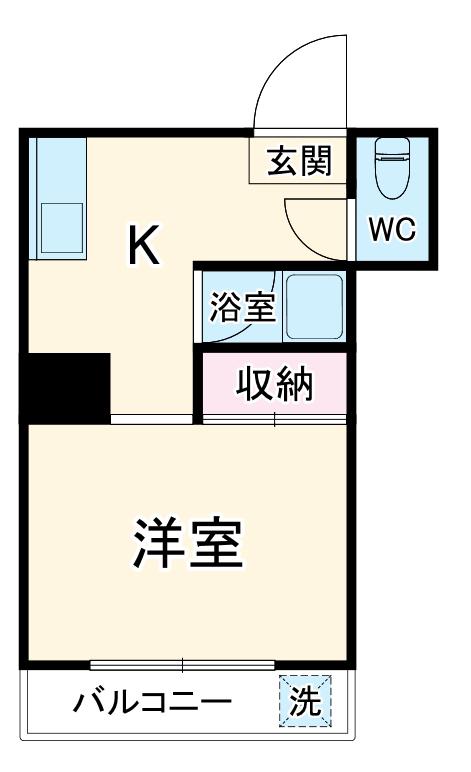 コーポ嶋(1K/3階)の間取り写真