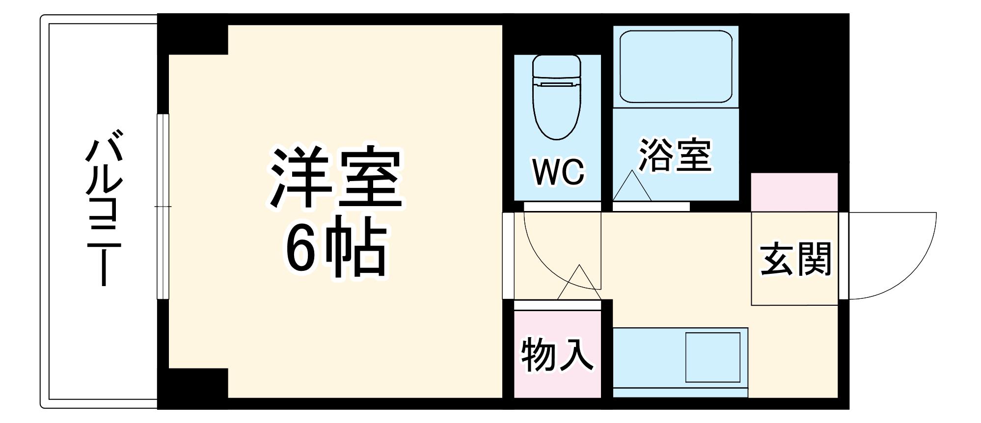 ブリランテベル(ワンルーム/3階)の間取り写真