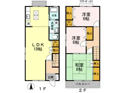 エトワールパラシオンA(3LDK)の間取り写真