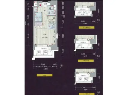 プレサンス 名古屋STATIONアライブ(1K/11階)の間取り写真