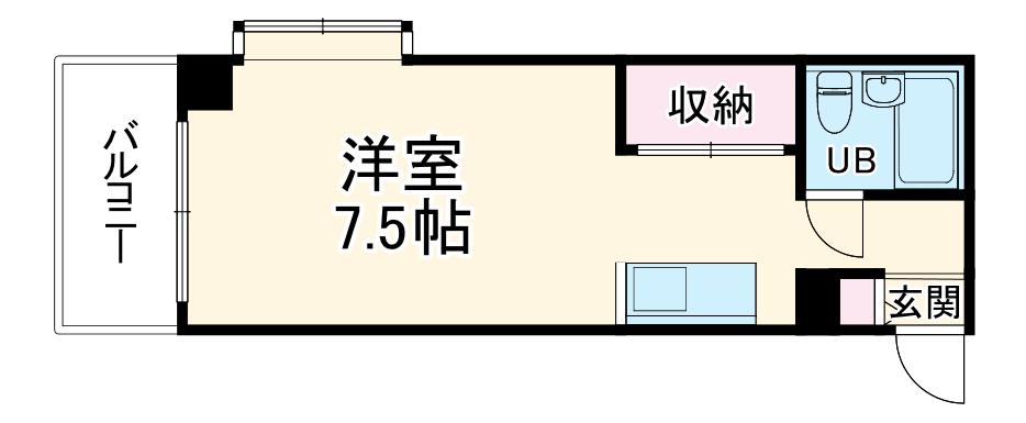 アドラシオン橋本(ワンルーム/5階)の間取り写真