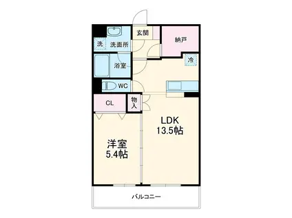 オースィニ21(1SLDK/2階)の間取り写真