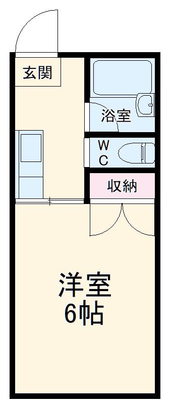 ハイム千石(1K/2階)の間取り写真