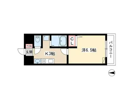 エスポワール コーネン(1K/1階)の間取り写真