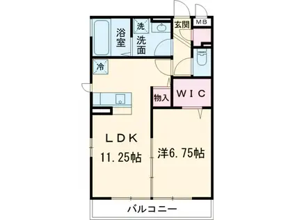 フォルテーヌⅣ(1LDK/3階)の間取り写真