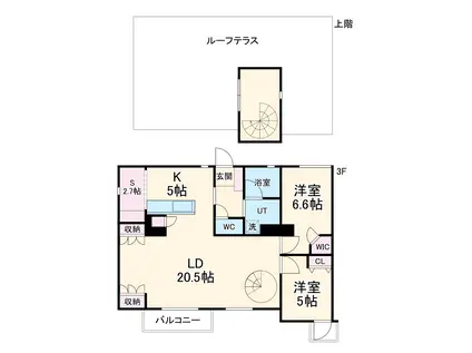 グレイスレジデンス八事(2SLDK/4階)の間取り写真