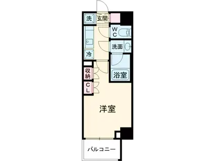 DIPS金町RESIDENCE(1K/6階)の間取り写真