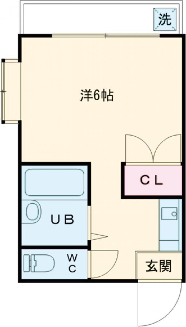 ラフォーレ 21(ワンルーム/2階)の間取り写真