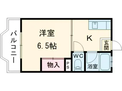 J-PLANZ松島(1DK/2階)の間取り写真
