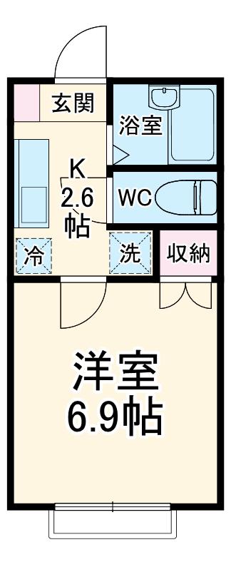 エコ・ライズⅠ(1K/1階)の間取り写真