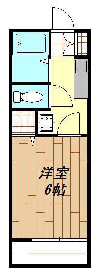 ハイツ正喜(1K/1階)の間取り写真