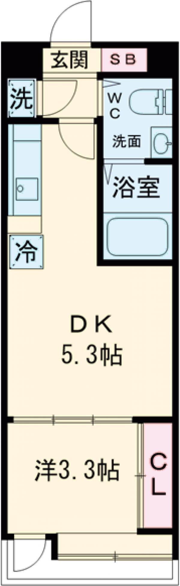 PROJECT NO56 TOKYO MEGURO STRE(1DK/3階)の間取り写真
