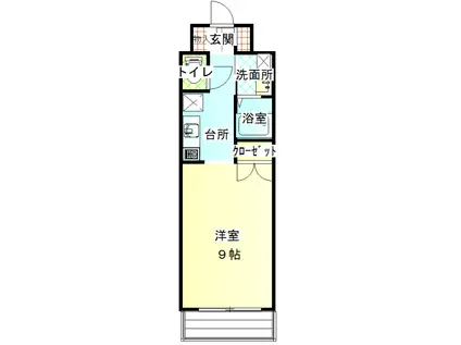 グランデュ桜Ⅱ(1K/3階)の間取り写真