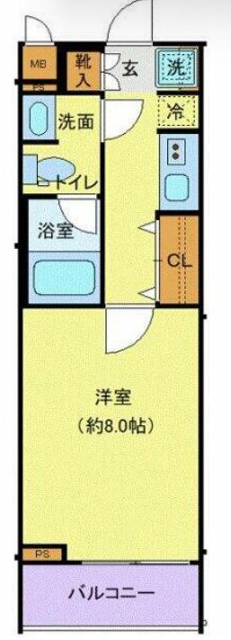 ARTESSIMO LENNA(1K/1階)の間取り写真