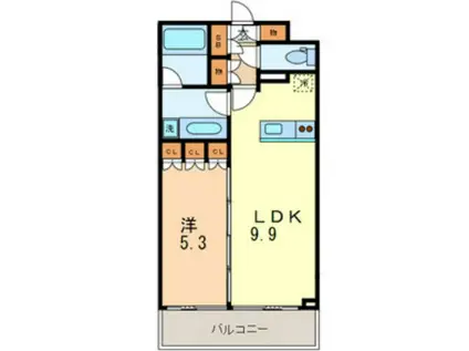 グランガーデンⅠ(1LDK/4階)の間取り写真