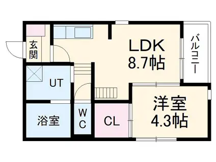 CEREJEIRA(1LDK/3階)の間取り写真