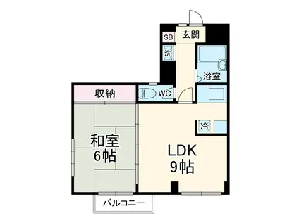 シャトレ・カルム(1LDK/3階)の間取り写真