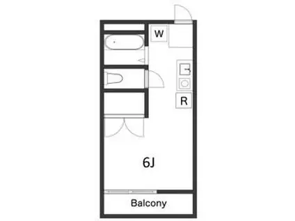 ソフィア谷塚(ワンルーム/3階)の間取り写真