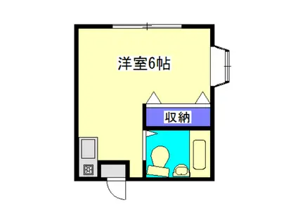 パセオ煉瓦場2(ワンルーム/1階)の間取り写真