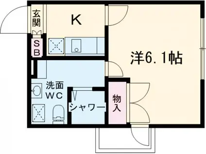 グレースアレイ西院(1K/5階)の間取り写真