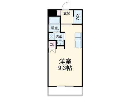 CIビル(ワンルーム/4階)の間取り写真