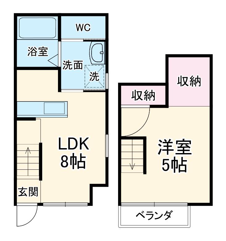 元町ハウゼ(1LDK)の間取り写真