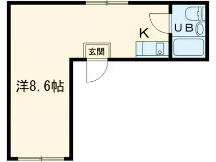 エミネンス前島(ワンルーム/4階)の間取り写真