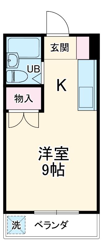 メゾン安田(ワンルーム/3階)の間取り写真