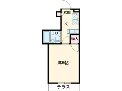 ハイムツェレ(1K/1階)の間取り写真