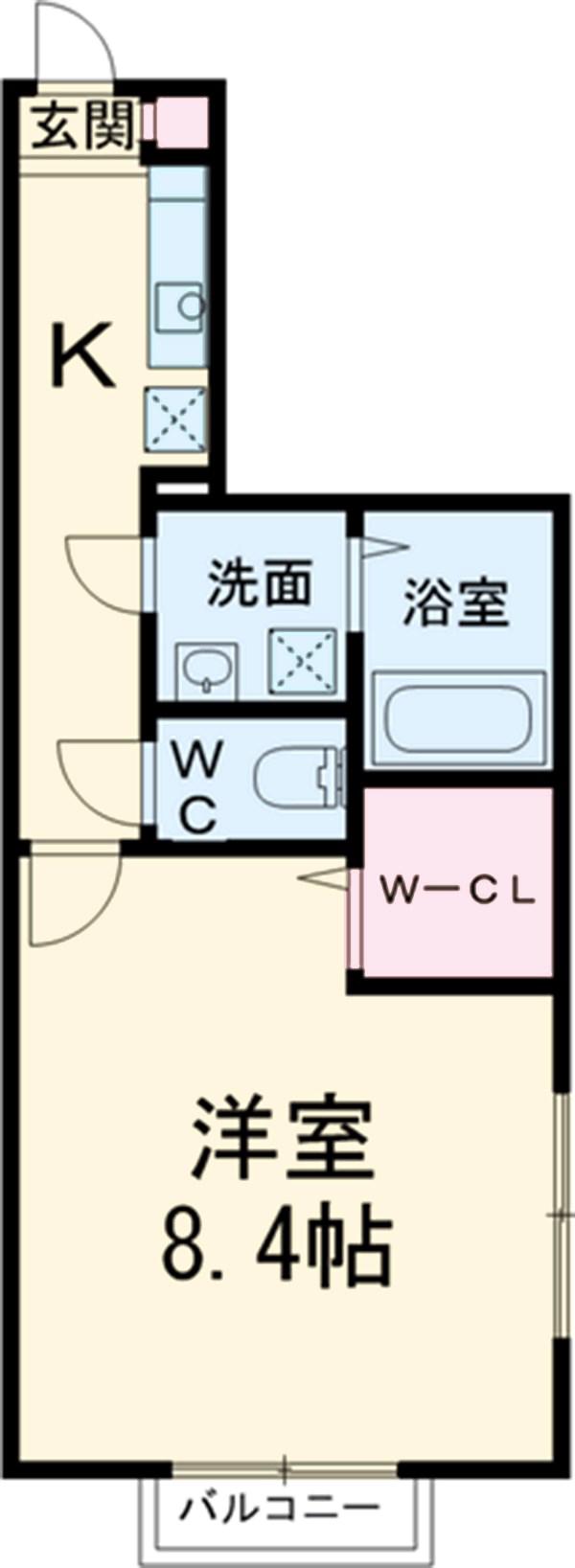 エルスタンザ中葛西(1K/1階)の間取り写真