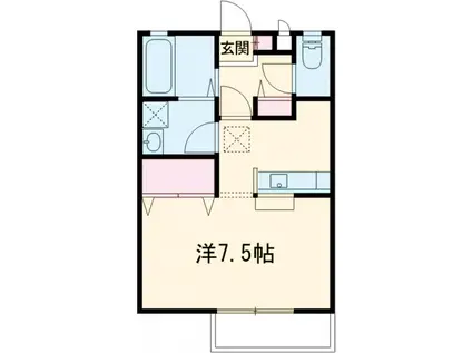 アルグレイ5(1K/2階)の間取り写真