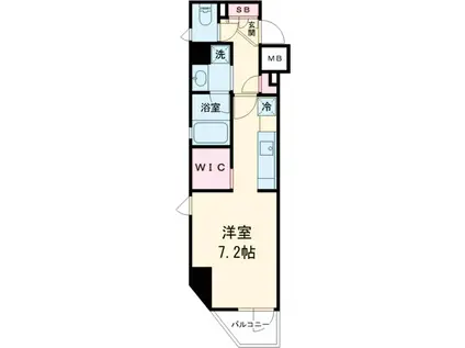 B CITY APARTMENT ITABASHI NORT(1K/5階)の間取り写真