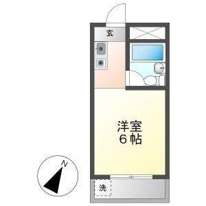 パルティーレ神宮南(ワンルーム/5階)の間取り写真