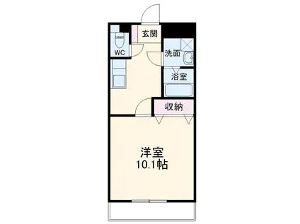 ピュアプリミエール(1K/4階)の間取り写真