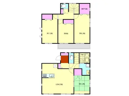 クレイドルガーデン松田町松田惣領第15 3号棟(4LDK/1階)の間取り写真