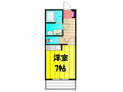 レジデンス暁(ワンルーム/3階)の間取り写真