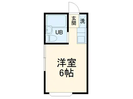 メゾンM&K(ワンルーム/1階)の間取り写真